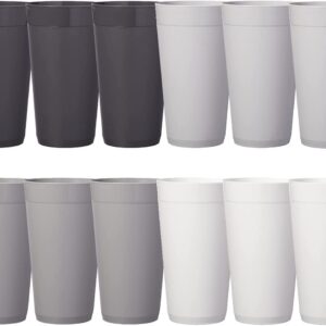 Stackable Water Tumblers Gray