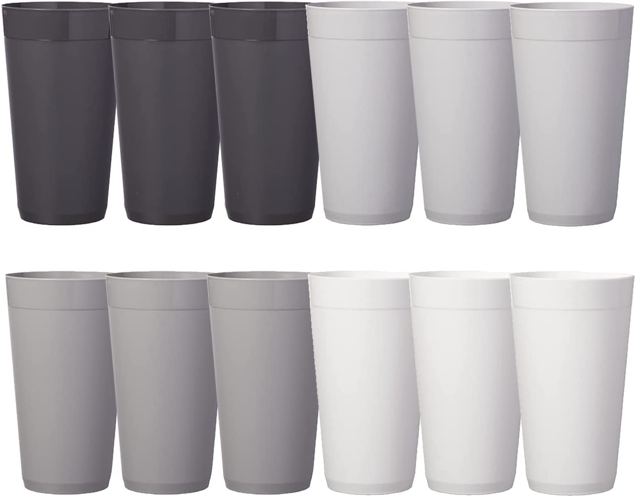 Stackable Water Tumblers Gray