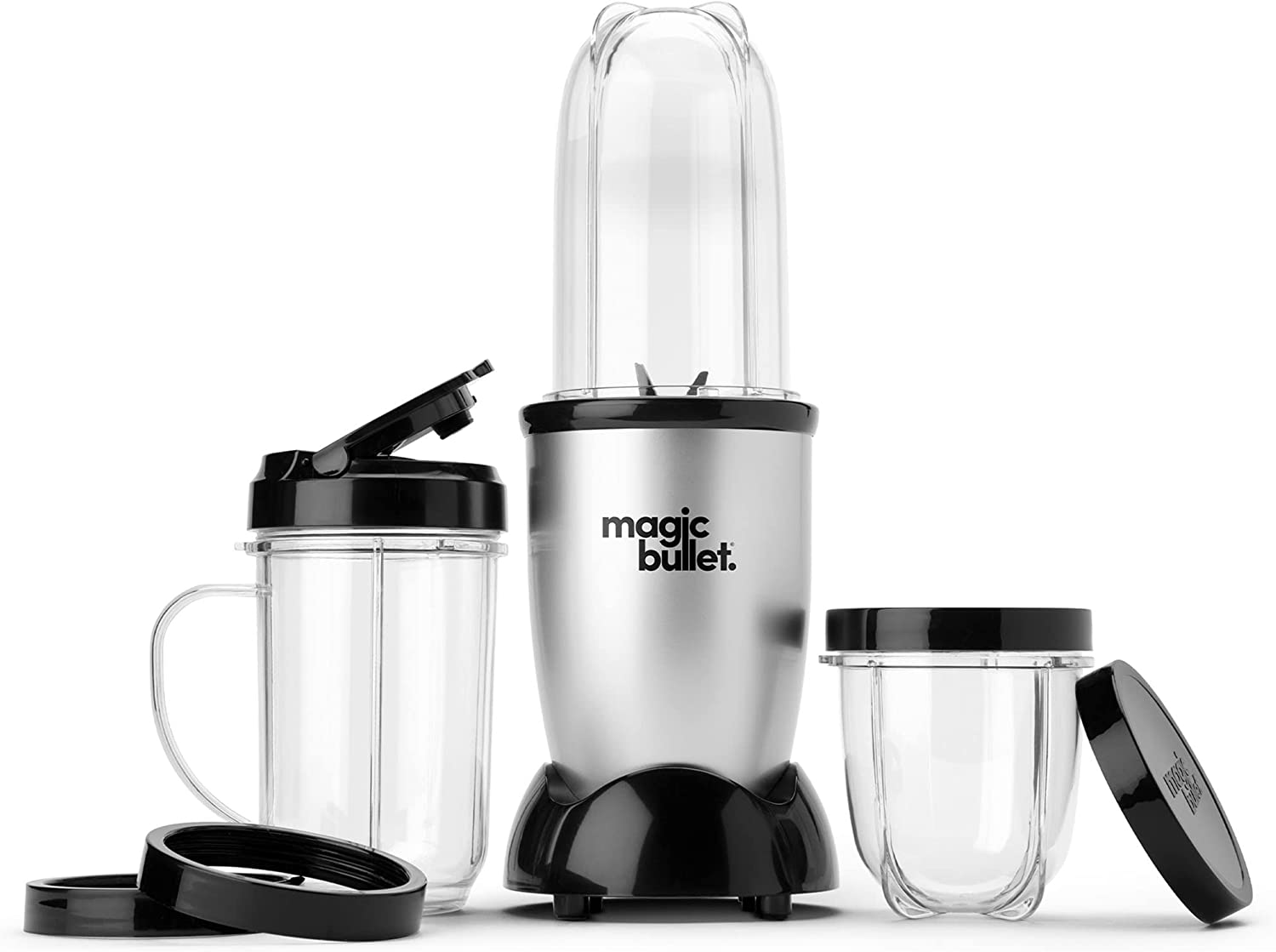 Small Blender, Silver, 11 Piece Set - Image 2