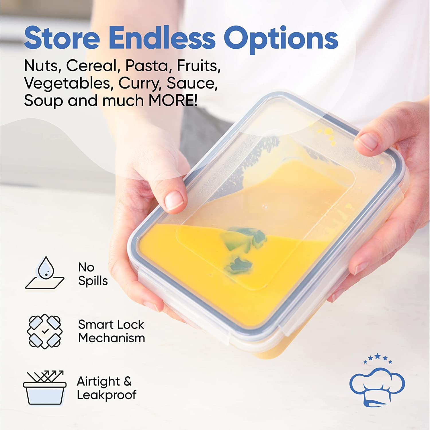 32 Piece Food Storage Containers Set - Image 3