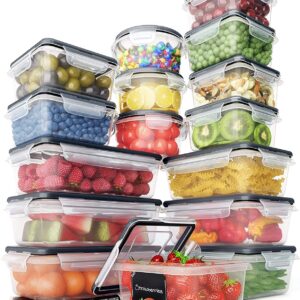 32 Piece Food Storage Containers Set