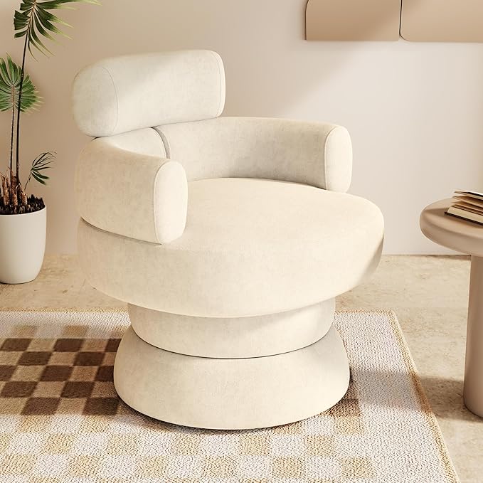 Mid-Century Modern 360° Swivel Accent Chair