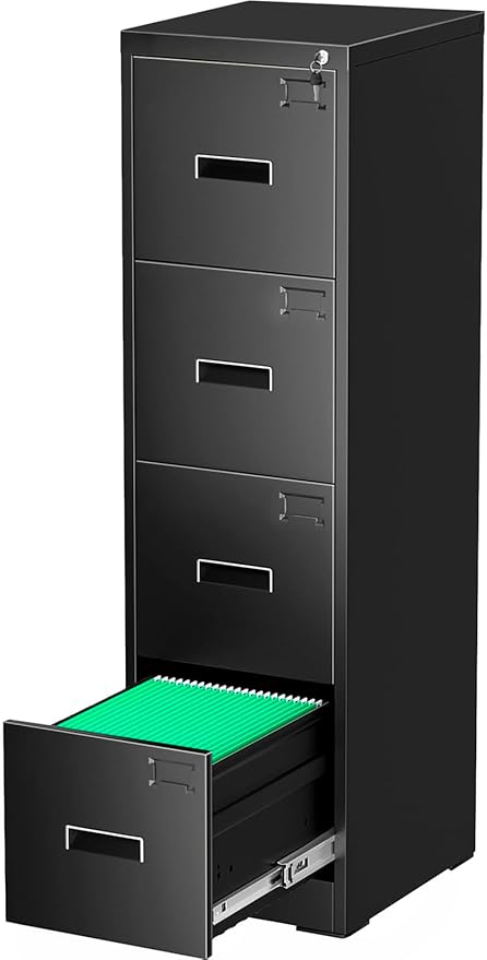 4 Drawer File Cabinet with Lock
