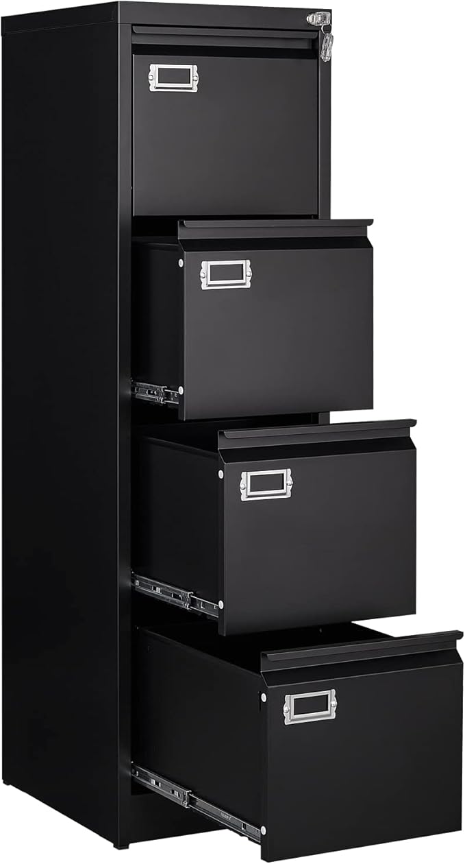 4 Drawer File Cabinet, Filing Cabinets for Home Office