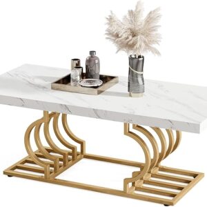 47 Inch Modern Coffee Table for Living Room