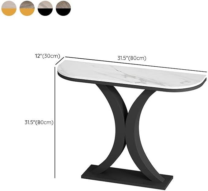 Console Table for Entryway Hall, Modern 12 Inch Wide Glam - Image 5