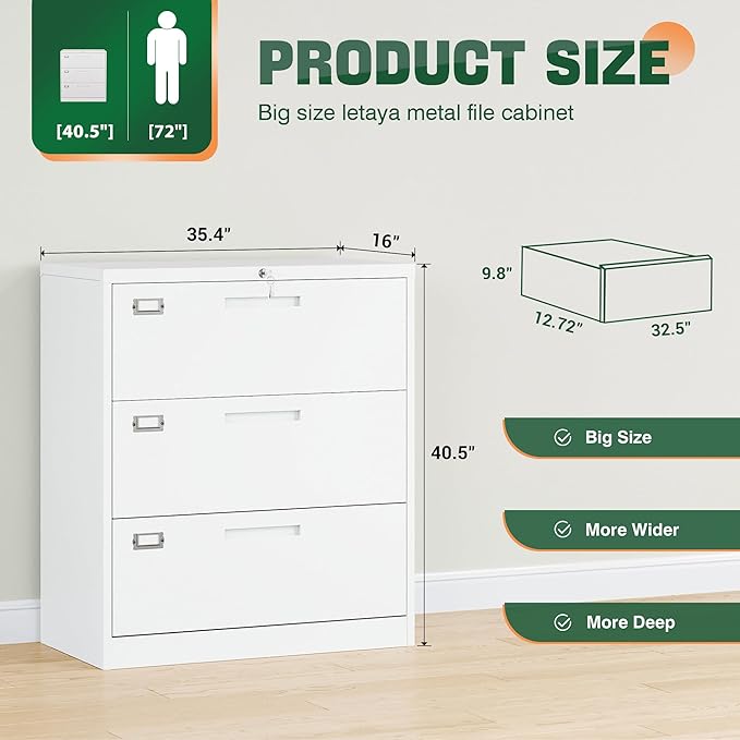 Metal Lateral Filing Cabinets for Home Office - Image 5