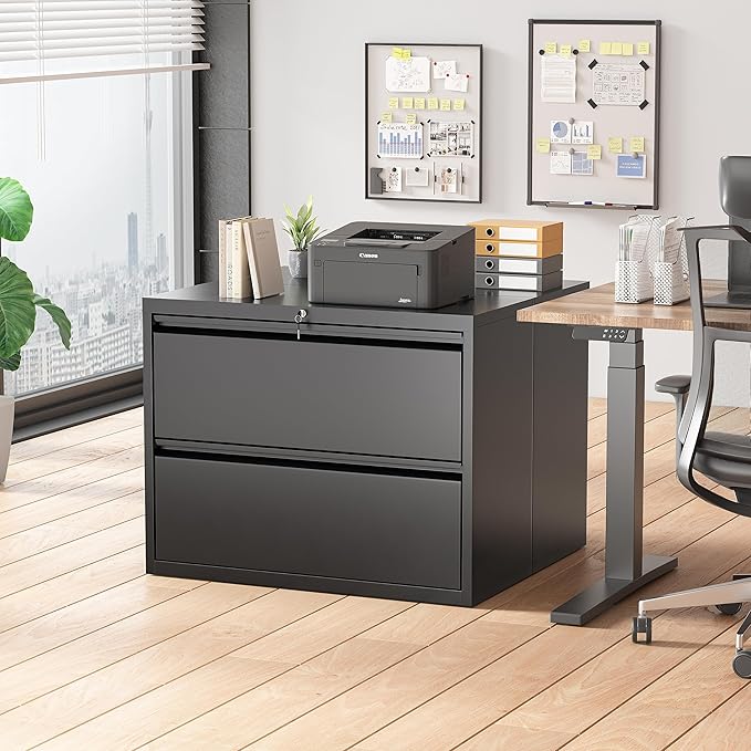 Superday Metal Lateral File Cabinet with Lock, 2 Drawer - Image 5