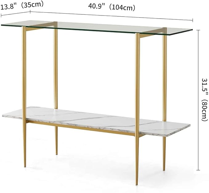 Glass Console Table for Living Room - Image 5
