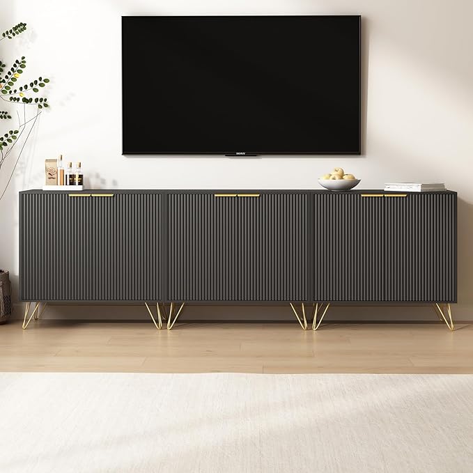 Modern Wood Accent Cabinet with Adjustable Shelves - Image 4