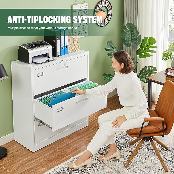 Metal Lateral Filing Cabinets for Home Office - Image 4