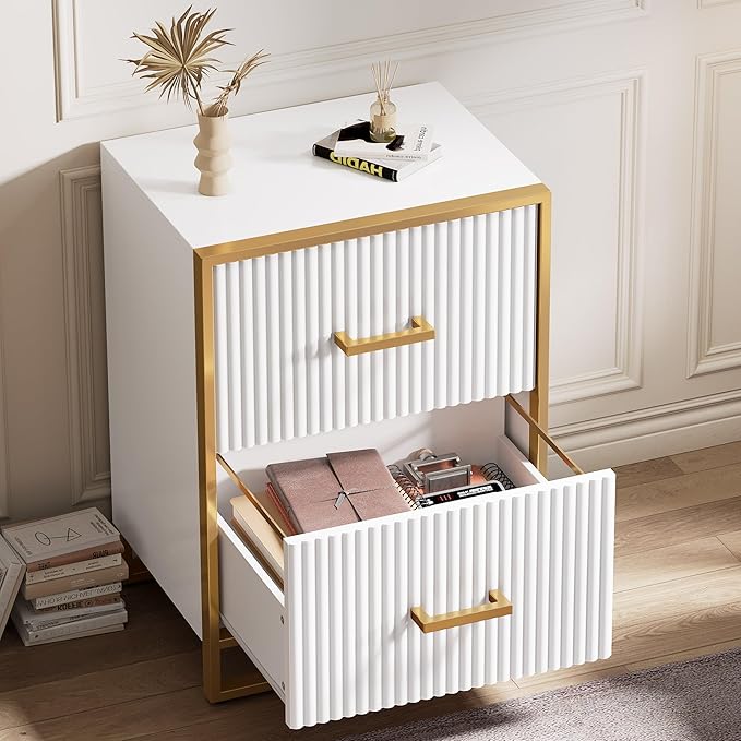 28 Deep 2-Drawer File Cabinet, Vertical Filing Cabinet with Drawers - Image 4