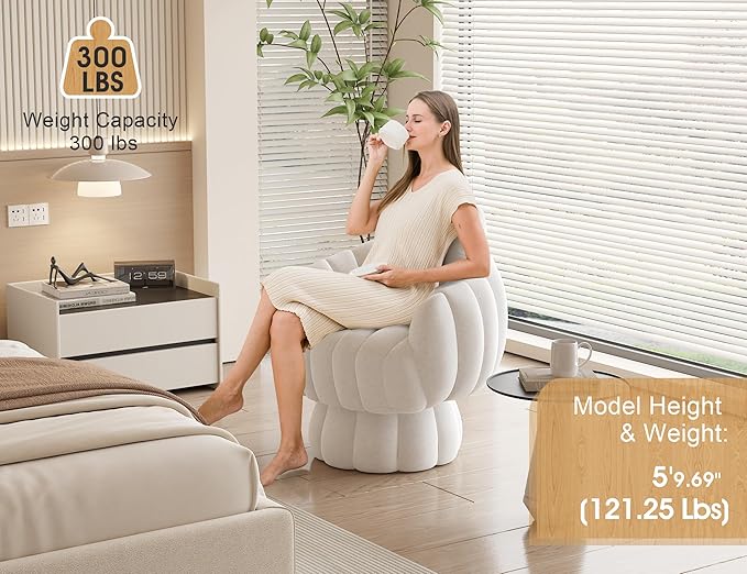 Mid Century Modern 360 Degree Barrel Swivel - Image 4