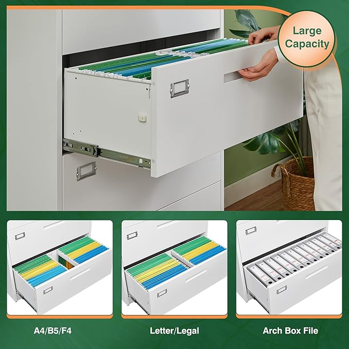 Metal Lateral Filing Cabinets for Home Office - Image 3