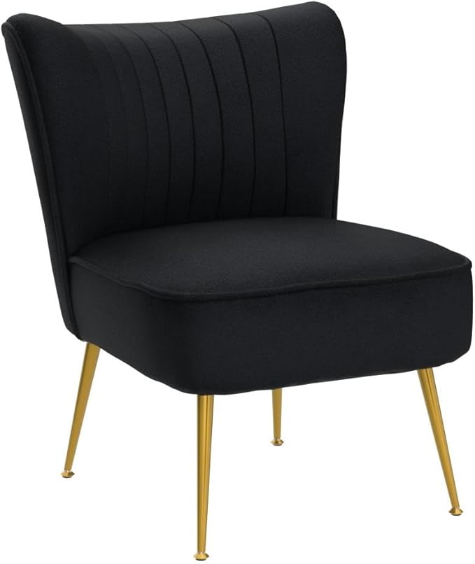 Velvet Accent Chair Set of 2 Comfy Living Room - Image 3