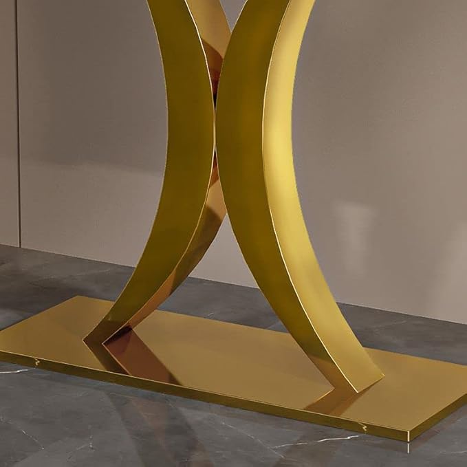 Console Table for Entryway Hall, Modern 12 Inch Wide Glam - Image 2