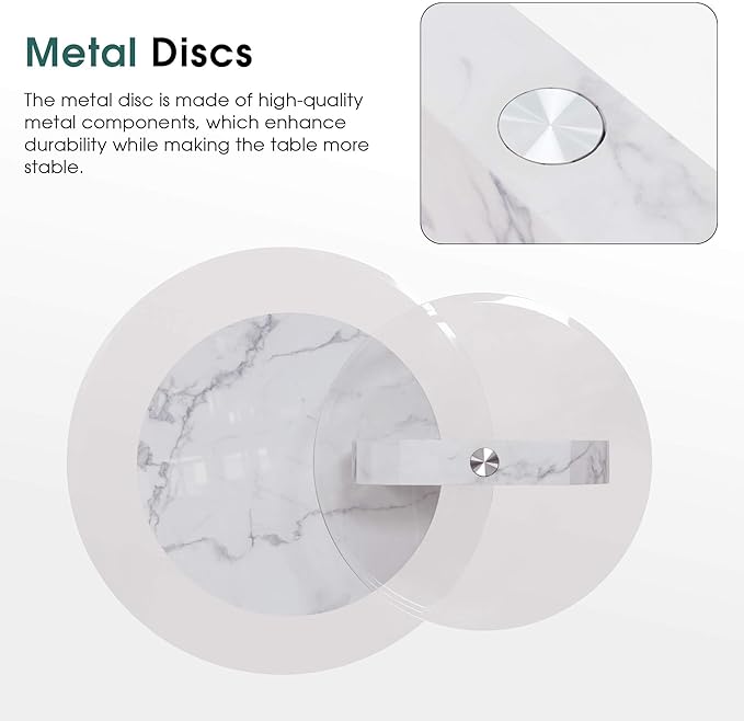 Glass Round Coffee Table with Storage - Image 2