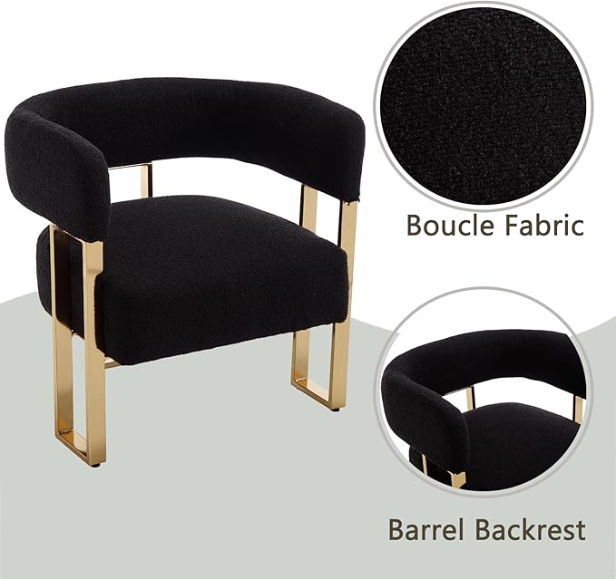Modern Barrel Accent Chairs Set of 2 - Image 2